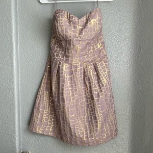 American Eagle Strapless Shimmer Dress